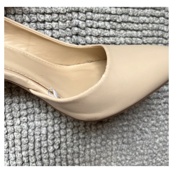 Forever 21 Size 9 Nude Cream Faux Leather Stiletto Heels. - Picture 7 of 9